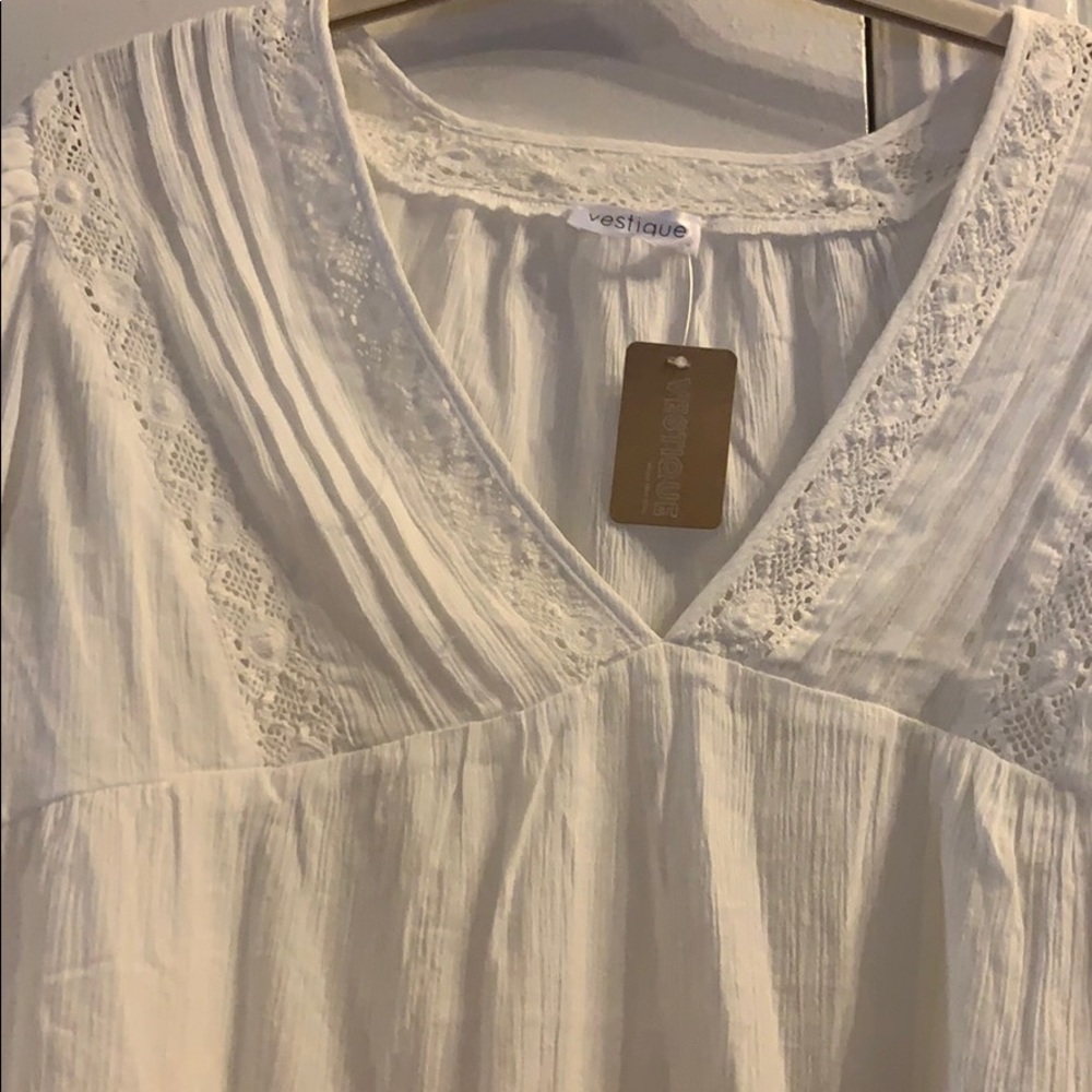 White Boho Top - Picture 4 of 5